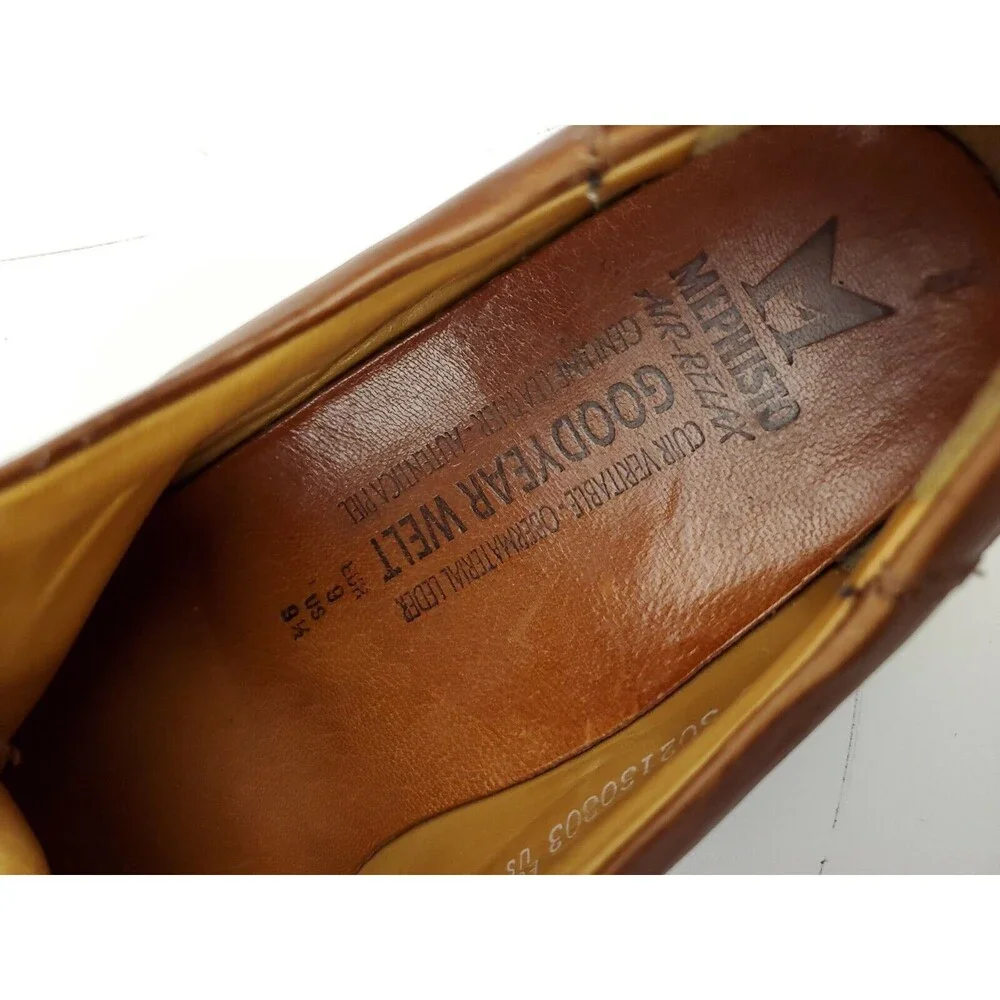 MEPHISTO ABEL Men's Size US 9.5 SHOES OXFORDS BROWN LEATHER
